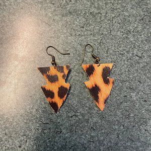 NEW! Faux Leather Earrings
